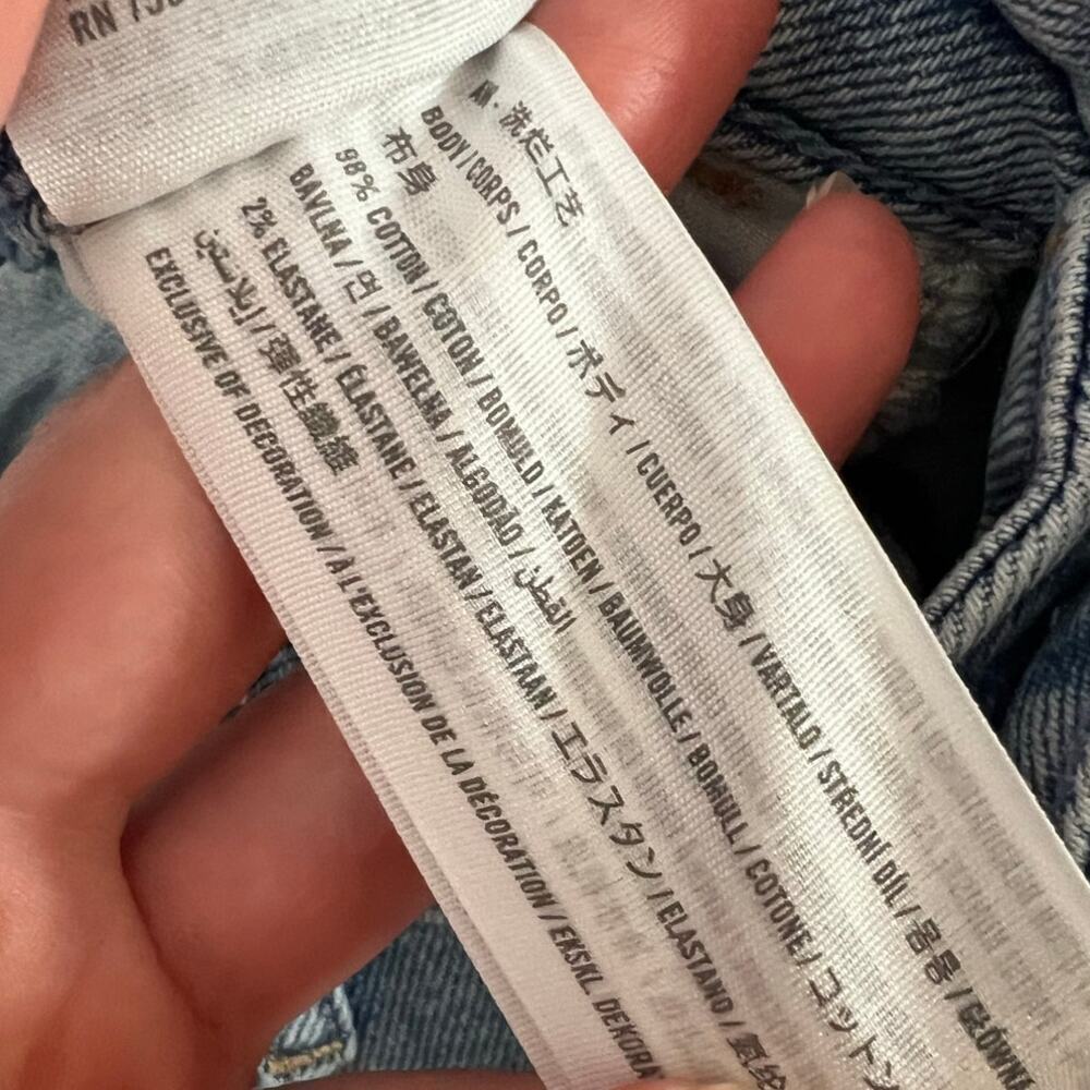 Hollister Women's 25 1R Butterfly Jeans Ultra High Rise Dad Light Wash L31 - Picture 11 of 14